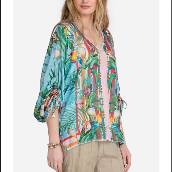 Johnny Was Capri Blouse - Picture 3 of 6